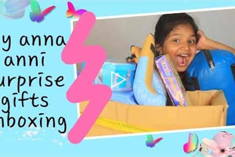 Onscreen surprise gifts from anna anni | I had no idea | Unboxing kids toys, crayons etc