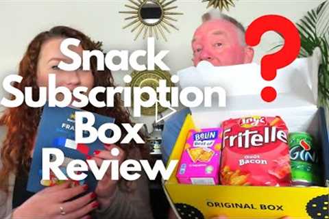 Snack Surprise monthly subscription box review! trying a snack subscription box