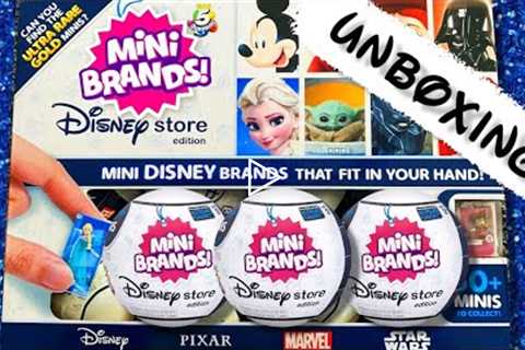 Unboxing Mini Brands DISNEY STORE Edition!! Zuru 5 Surprise Toy Blind Bag Opening!!
