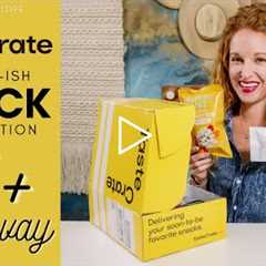 The Most Unique Snack Subscription - TasteCrate Unboxing 2021 - GIVEAWAY | Healthyish Snacks