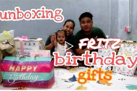 Unboxing Fritz Birthday gifts