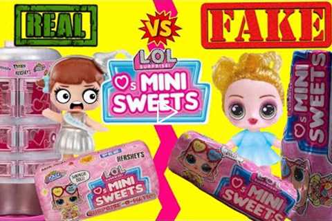 lol surprise mini sweets dolls real vs fake. Unboxing weird fake toys #lolsurprise