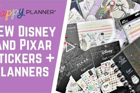 NEW Disney and Pixar Stickers and Planners  - Happy Planner Fall 2022 Release