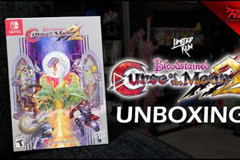 Unboxing Bloodstained Curse of the Moon 2 Classic Edition - Limited Run Games - Red Bandana Gaming