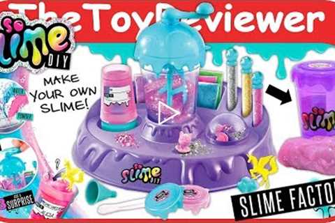 So Slime DIY Slime Factory Glitter Confetti Surprise No Glue Unboxing Toy Review by TheToyReviewer