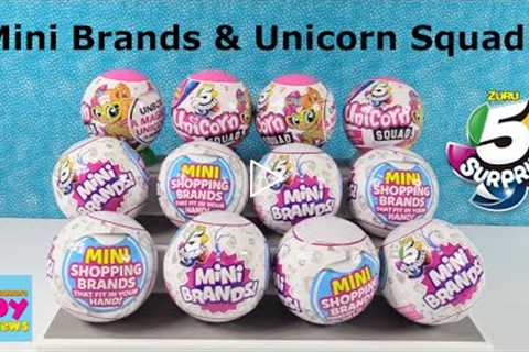 5 Surprise Mini Brands & Unicorn Squad Blind Bag Toy Unboxing Review | PSToyReviews