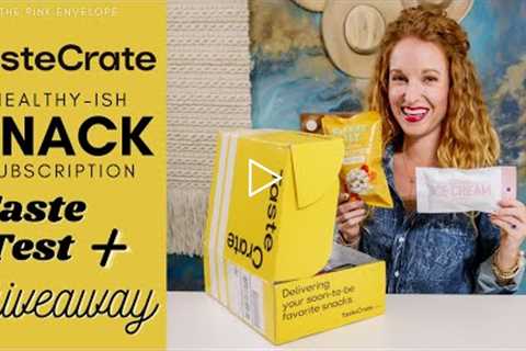 The Most Unique Snack Subscription - TasteCrate Unboxing 2021 - GIVEAWAY | Healthyish Snacks