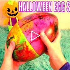 Opening Surprise Egg - ASMR No Talking Video - Oddly Satisfying ASMR -  Halloween Candy Egg Surprise