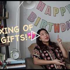 Unboxing of Gifts! My 27th Bday ♥