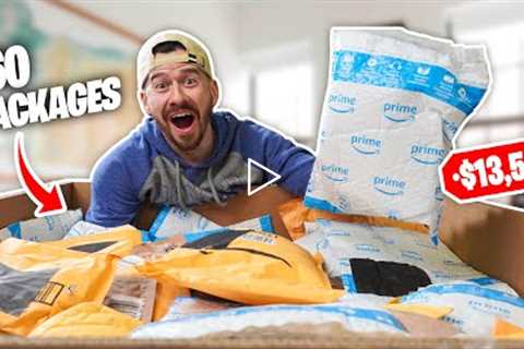 I Bought $13,500 Worth of UNOPENED Amazon Packages!! (Amazon Return Pallet Unboxing!)