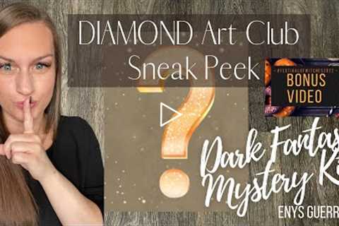 Diamond Art Club Sneak Peek! Dark Fantasy Mystery Kit (Halloween)🎃 Mystery Kit #24