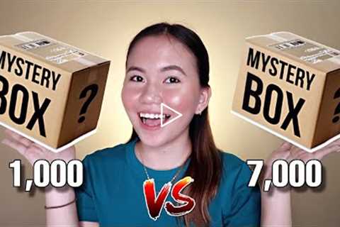 1,000 PESOS VS. 7,000 PESOS MYSTERY BOX UNBOXING