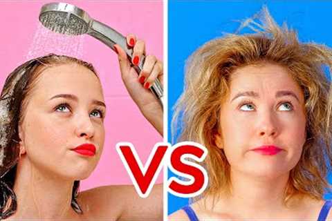 SHORT HAIR VS LONG HAIR PROBLEMS || Funny Awkward Situations by 123 GO!