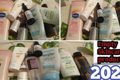 Empty Skincare, Haircare And Body care Products Of 2022