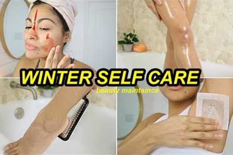 My Self-Care Winter Routine & Beauty Maintenance | Body care, Waxing, Face Peeling + More