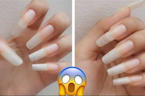 How to grow LONG & STRONG nails (long nail care routine) | Basic Nail Art Tutorial