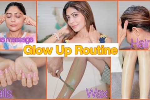 GLOW UP ROUTINE! Hair Care, Skin Care, Nails, Wax | Rinkal Parekh