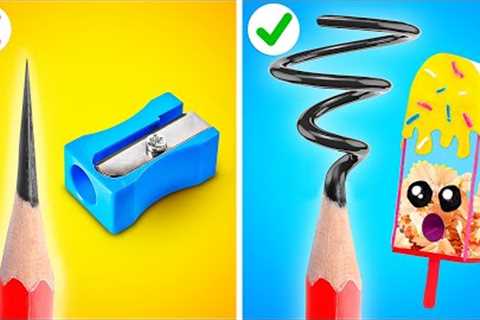 MUST HAVE SCHOOL HACKS || Which Works Better? Cool Crafts & Ideas with Wednesday by 123 GO!