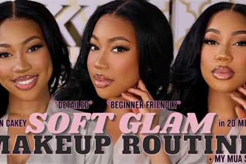 SOFT GLAM MAKEUP like a PRO in 20 minutes *BEGINNER FRIENDLY* + HOW I became a Makeup Artist