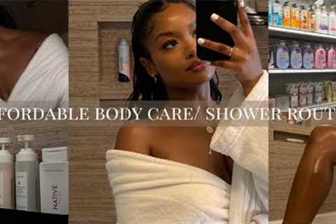 affordable shower/maintenance routine | body care only using target products