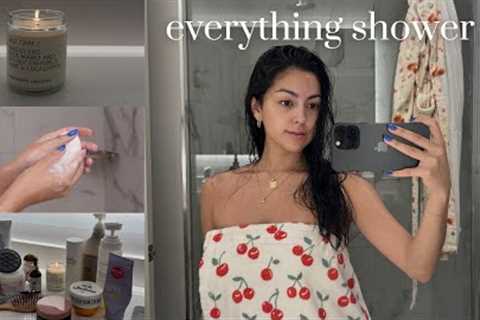 everything shower routine | hair care, body care, skin care