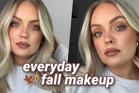 EASY EVERY DAY FALL MAKEUP ROUTINE TUTORIAL 🍂 Tips, Tricks & Techniques for Beginners!