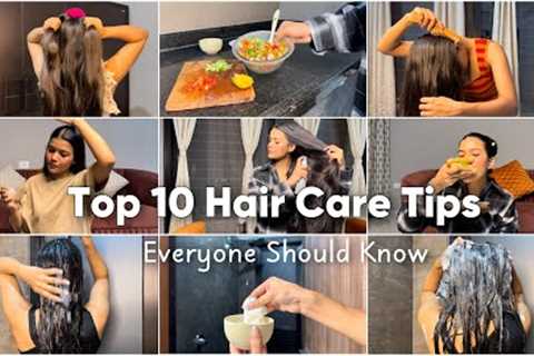 Top 10 HAIR CARE Tips- How to grow long, healthy hair | #tips #haircare Mishti Pandey