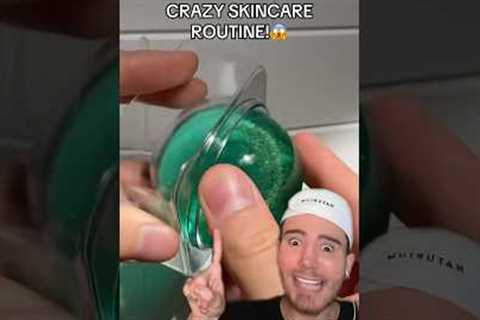 CRAZY SKINCARE ROUTINE!😱 (follow for more!💗) @jakejamiebeauty #skincare #beautytips #skin #asmr..