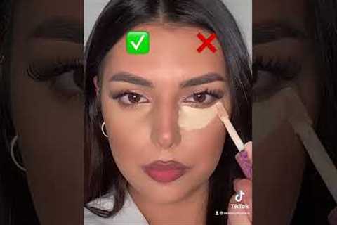 How to apply concealer properly ✅ ❌ #concealer #concealerhacks #makeuphacks #makeuptutorial #makeup