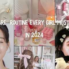 Skin Care Routine  Every Girl Must  Know in 2024💜✨🌷(beginners edition)