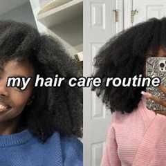 MY HAIR CARE ROUTINE FOR STRONGER NATURAL HAIR !! (type 4) 🌀✨
