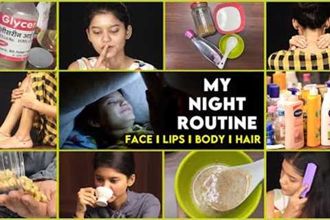 My NIGHT SKIN/HAIR/BODY CARE ROUTINE | 100% NATURAL & EFFECTIVE | Teenagers Skin Care Routine |