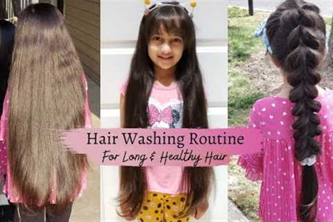 Hair Washing/Oling Day Routine💆‍♀️HOW I WASH MY KIDS HAIR|Haircare Tips to Grow Long & Healthy ..