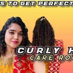 3 STEPS for PERFECT😍CURLS !! Quick and easy hair care ROUTINE|| how to get defined..