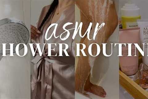 ASMR SHOWER/BODY CARE ROUTINE | Hair wash, Body care, Skincare + Fragrance