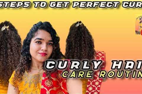 3 STEPS for PERFECT😍CURLS !! Quick and easy hair care ROUTINE|| how to get defined..