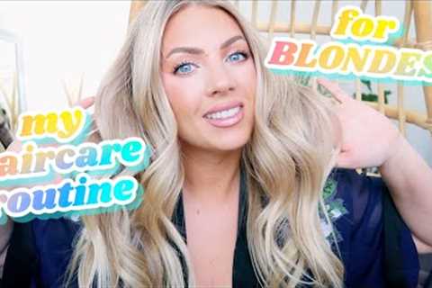 BLONDE Hair Care Routine | How I Keep My Blonde Hair HEALTHY!